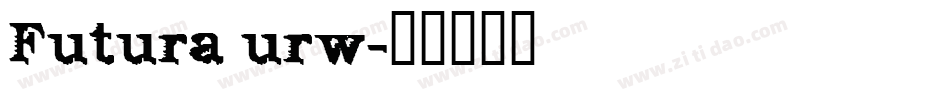 Futura urw字体转换